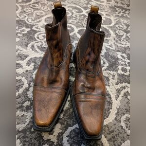 Ferrato Men's Brown Leather Boots size 9.5
